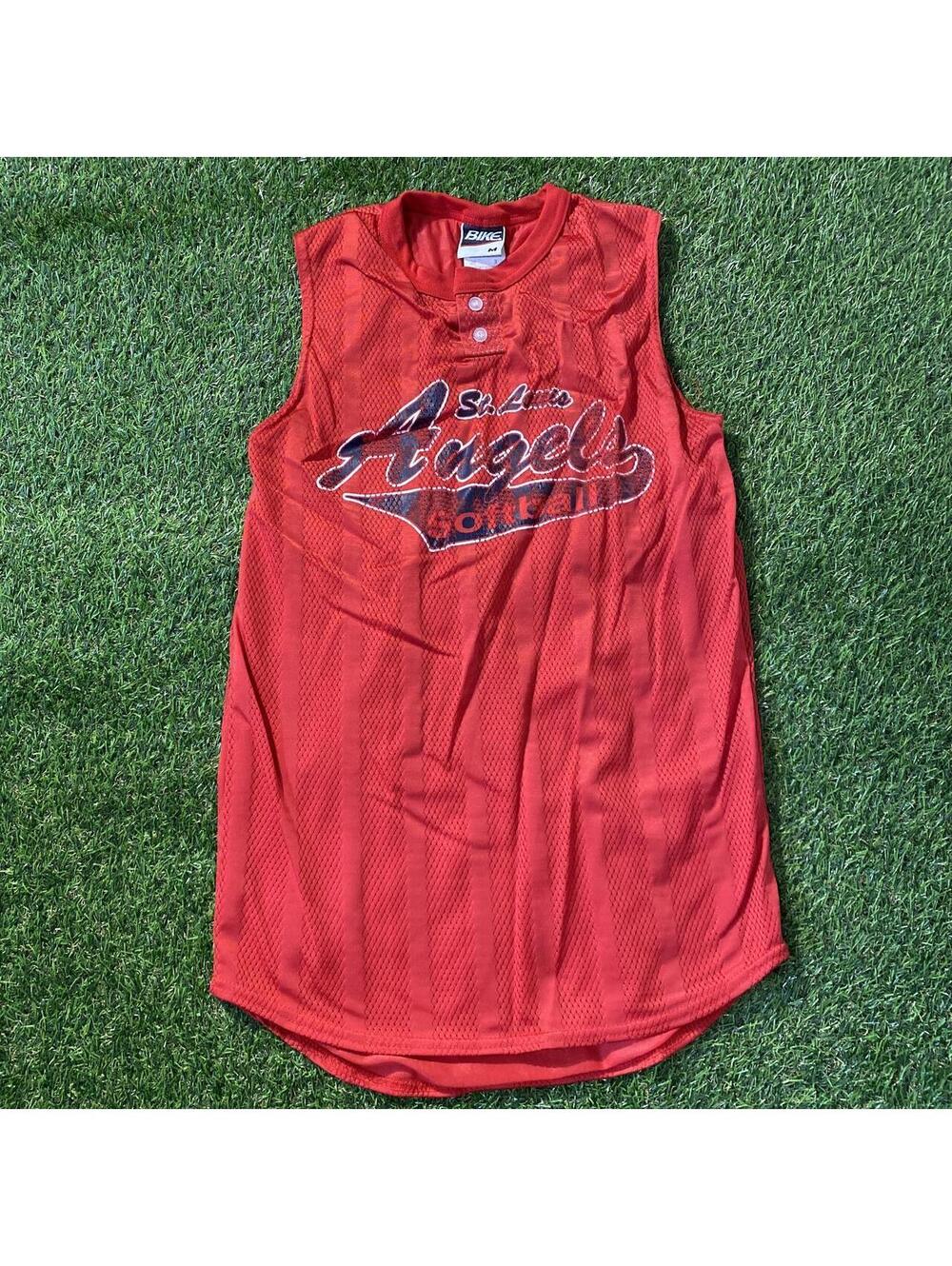 Vintage 90’s BIKE St. Louis Angels red softball jersey